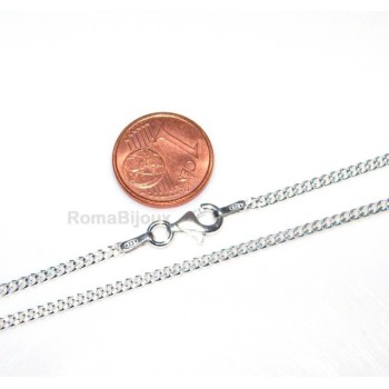 NSA|ARGENTO 925 : Girocollo collana o bracciale uomo donna grumetta 2,00 mm  chiara sbiancata