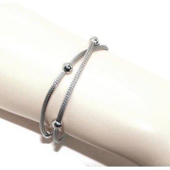 NSA|NALBORI for woman, 2 cord bracelet with balls