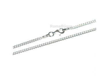 NSA|ARGENTO 925 : Girocollo collana o bracciale uomo donna grumetta 2,00 mm  chiara sbiancata