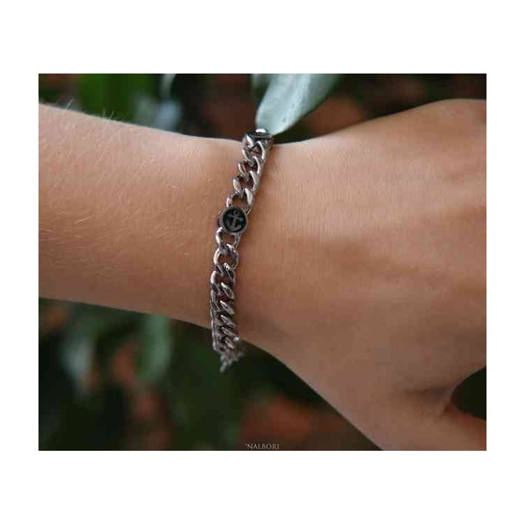 NSA|NALBORI Steel bracelet still rudder short rose