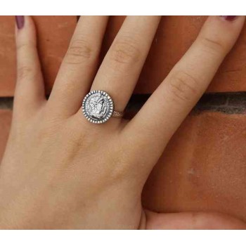 NSA|Ring Silver 925 for man or woman adjustable shield ancient coin