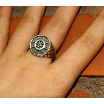 NSA|NALBORI Ring Silver 925 chevalier shield adjustable helm