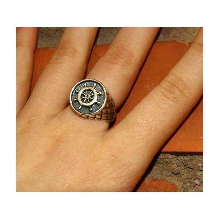 NSA|NALBORI Ring Silver 925 chevalier shield adjustable helm