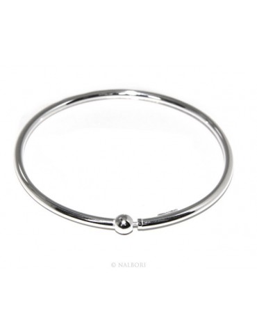 SILVER 925: woman bracelet for patented CHARMs BEADS closing pendants oval midsize