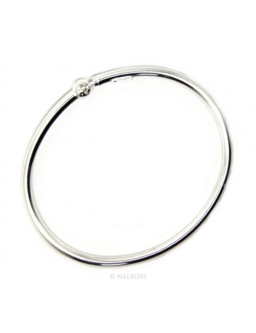 SILVER 925: woman bracelet for patented CHARMs BEADS closing pendants oval midsize