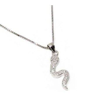 NSA|NALBORI 925 silver necklace with snake