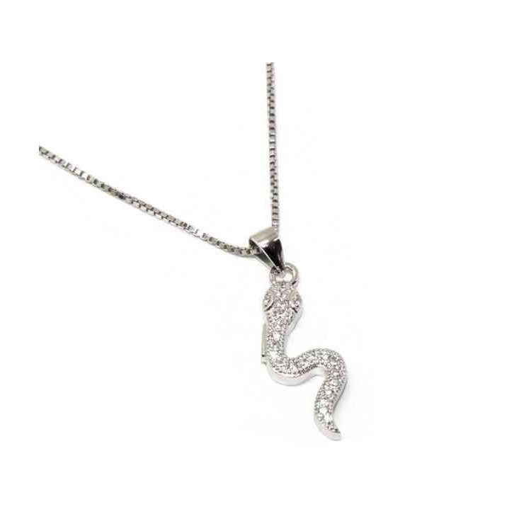 NSA|NALBORI 925 silver necklace with snake