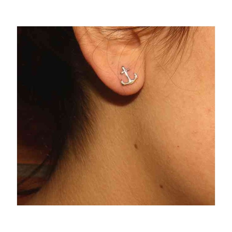 NSA|NALBORI men's or women's earrings in 925 silver still marine
