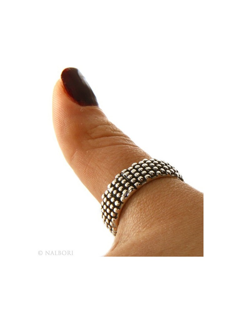 NonSoloArgenti fedona anello fede sarda scura fascia fascione argento