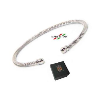 NSA|NALBORI cable 925 silver bracelet open cable ball