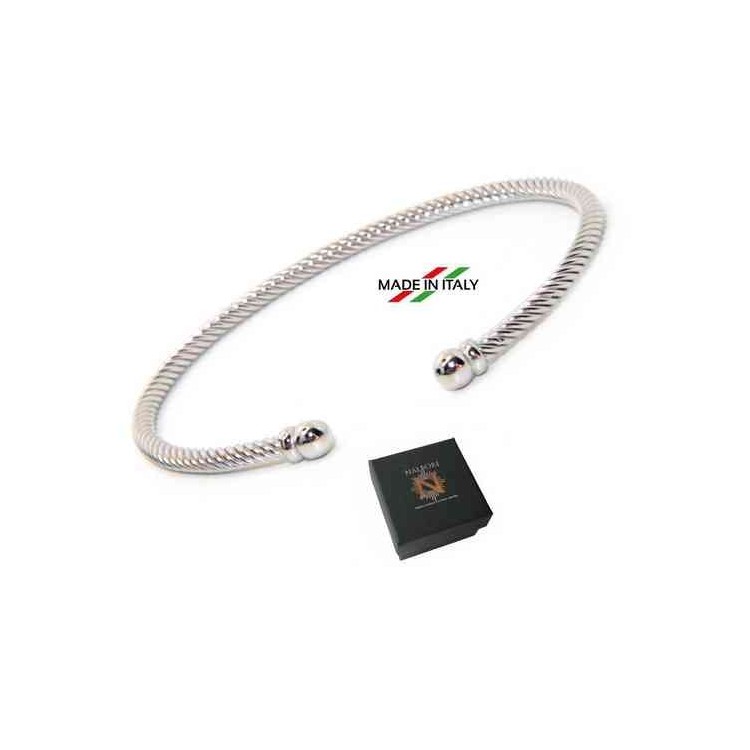NSA|NALBORI cable 925 silver bracelet open cable ball