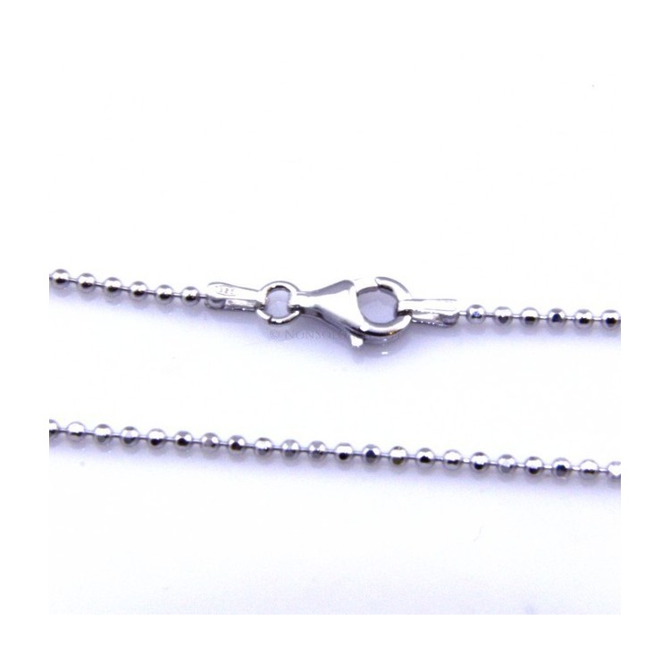 NSA|SILVER 925: Choker necklace dots balls balls balls diamond various lengths from 1.8 mm