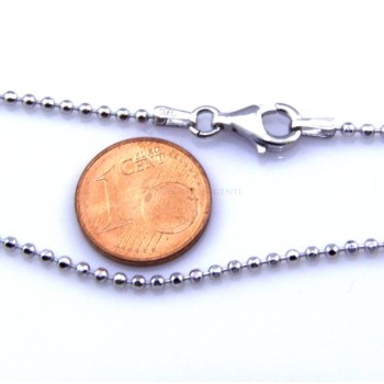 NSA|SILVER 925: Choker necklace dots balls balls balls diamond various lengths from 1.8 mm