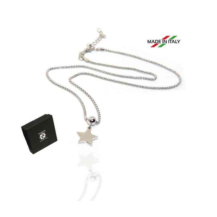 NSA|NALBORI 925 silver woman popcorn necklace with star pendant