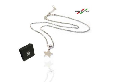 NSA|NALBORI 925 silver woman popcorn necklace with star pendant