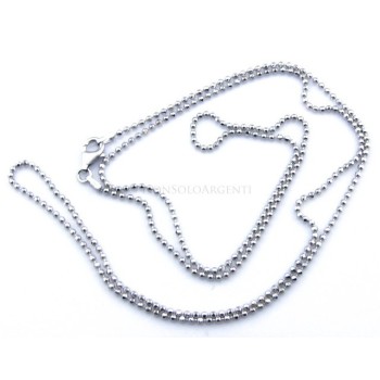 NSA|SILVER 925: Choker necklace dots balls balls balls diamond various lengths from 1.8 mm