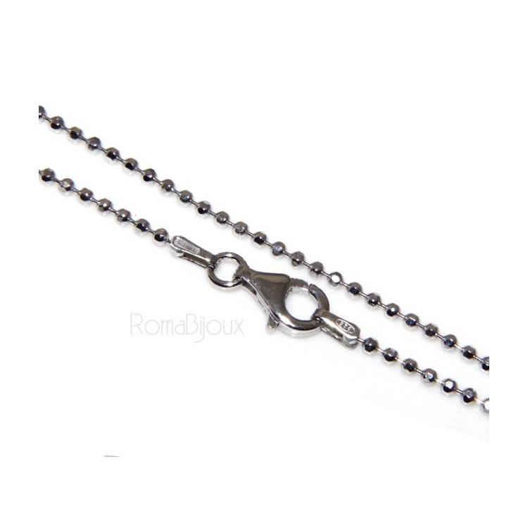 NSA|SILVER 925: Choker necklace dots balls balls balls diamond various lengths from 1.8 mm