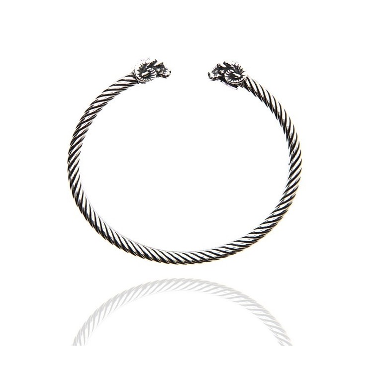 NSA|NALBORI Cable open rigid cable bracelet with ram