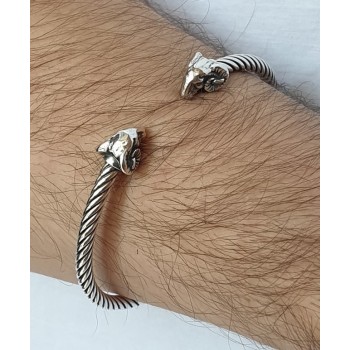 NSA|NALBORI Cable open rigid cable bracelet with ram