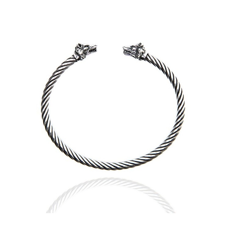 NSA|Cable di NALBORI bracciale argento 925 lupo N1407