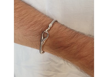 NSA|NALBORI Cable bracelet with rigid cable with 18cm hook