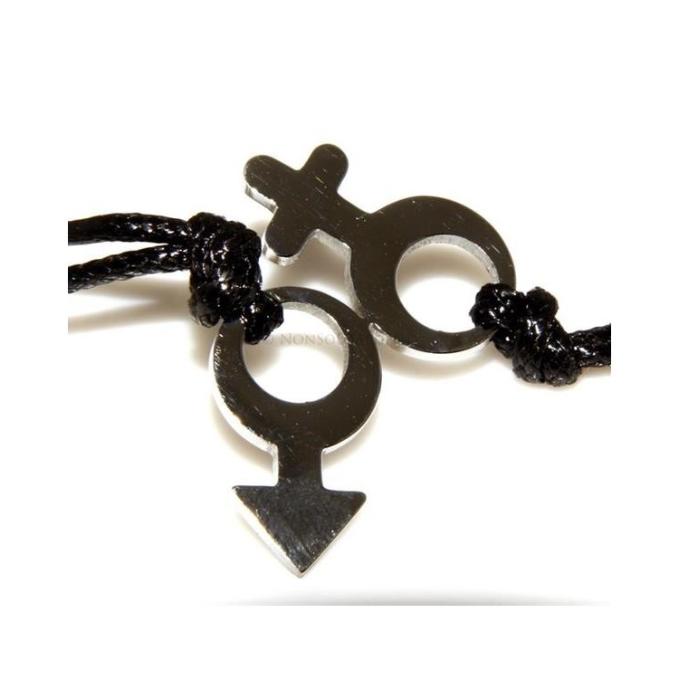 NSA|Acciaio Inossidabile  : pendente da spezzare lui e lei con laccio cerato uomo donna maschile femminile