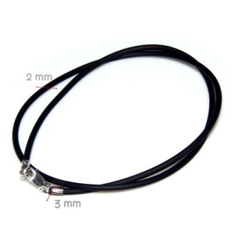 NSA|Girocollo Caucciu' per ciondolo. Per uomo e donna con chiusura in  ARGENTO 925