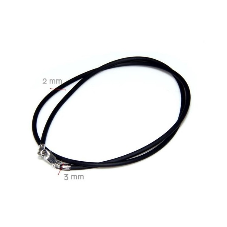 NSA|Girocollo Caucciu' per ciondolo. Per uomo e donna con chiusura in  ARGENTO 925