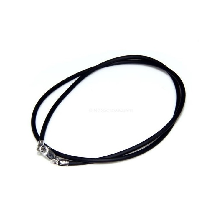 NSA|Girocollo Caucciu' per ciondolo. Per uomo e donna con chiusura in  ARGENTO 925