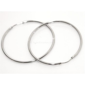 NonSoloArgenti |Silver 925 earrings in a tube for women hoops various sizes