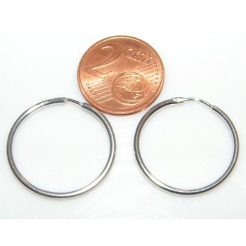 NSA|Orecchini Argento 925 in a tubo da donna cerchi varie misure