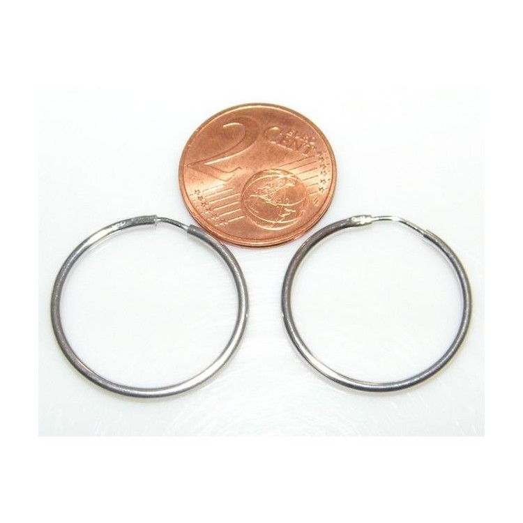 NonSoloArgenti |Silver 925 earrings in a tube for women hoops various sizes