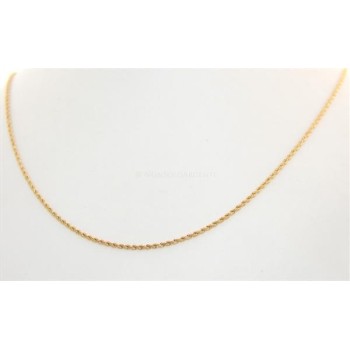 NSA|Acciaio : Collana uomo / donna Stainless Steel silver oro dorato cavetto ritorta 60 cm x 2 mm