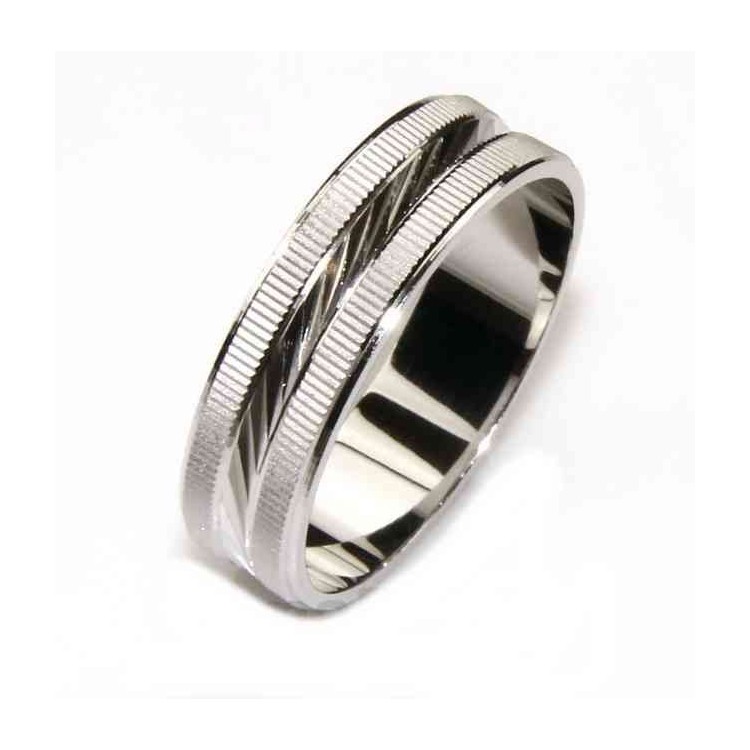 NSA|925: Ring faith record diamond massive 6 mm oblique and horizontal all measures