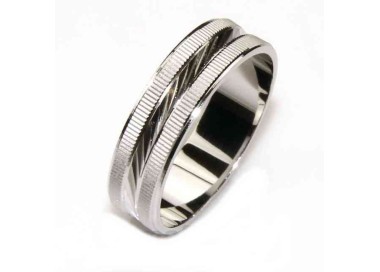 NSA|925: Ring faith record diamond massive 6 mm oblique and horizontal all measures