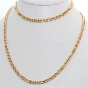 NSA|9 mm  Lamin ORO GIALLO 18k Gold FILLED lunga 80 cm