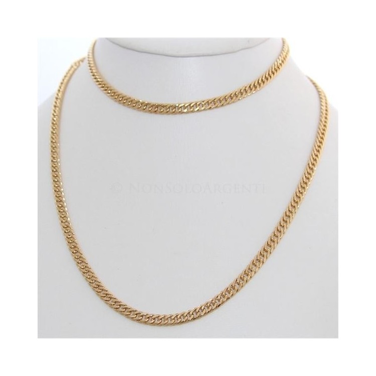 NSA|9 mm  Lamin ORO GIALLO 18k Gold FILLED lunga 80 cm