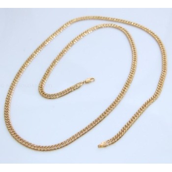 NSA|9 mm  Lamin ORO GIALLO 18k Gold FILLED lunga 80 cm