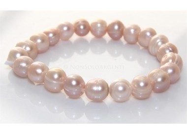 NSA|Bracciale Elastico etnico perle naturali rosate 17