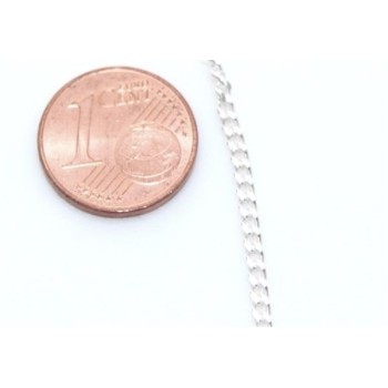 NSA|Girocollo Grumetta Diamantata catenina in ARGENTO 925 chiaro da 2