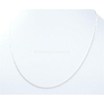 NSA|Girocollo Grumetta Diamantata catenina in ARGENTO 925 chiaro da 1