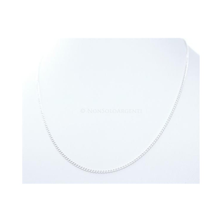 NSA|Girocollo Grumetta Diamantata catenina in ARGENTO 925 chiaro da 1