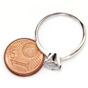 NSA|anello solitario argento 925  zircone da 5,5 mm per donna taglio brillante