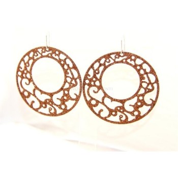 NSA|Argento 925 Italiano : Orecchini tondi taglio laser 6