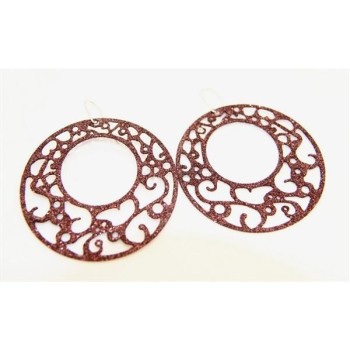 NSA|Argento 925 Italiano : Orecchini tondi taglio laser 6