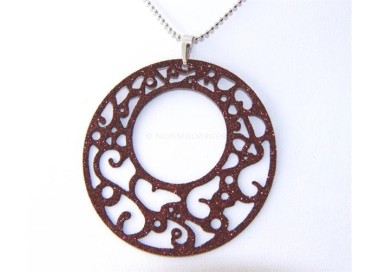 NSA|Argento 925 Italiano : Pendente ciondolo tondo taglio laser 6