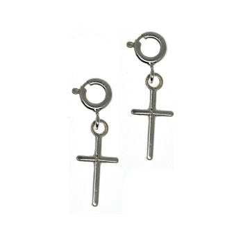 NSA|925 silver cross charm pendants 2 or 3 pieces with hook