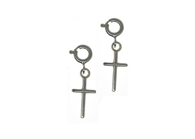 NSA|925 silver cross charm pendants 2 or 3 pieces with hook