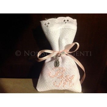 NSA|ARGENTO 925: Charme completo di gancetto con ovale e figura di madonnina Madonna Bomboniera