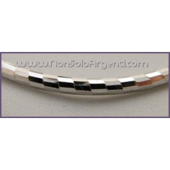 NSA|Argento 925 Italiano Rodiato : Orecchini Anelle Cerchi Sfaccettate Luminose